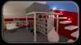 Arhitektura  prostora - spalnica v mansardi - 3D vizualizacija