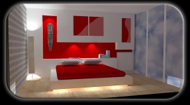 projekt spalnica - arhitektura prostora